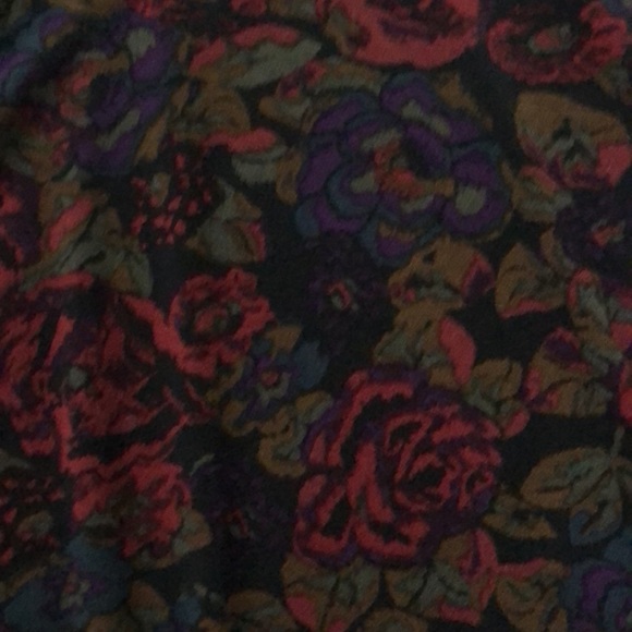 Urban Outfitters Dark Floral Dress w Mesh V Neck - Picture 3 of 5